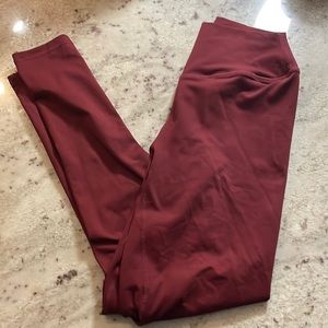 Balance Athletica cranberry ascend leggings